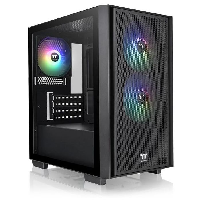 Thermaltake Versa H16 TG ARGB Micro Torre PC Negra para Placas Base micro ATX, Mini-ITX con Vidrio Templado 4 Thermaltake Versa H16 TG ARGB Micro Torre PC Negra para Placas Base micro ATX, Mini-ITX con Vidrio Templado 4