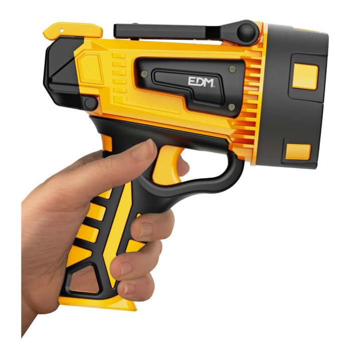 Edm Foco de Mano LED 10W 1000/400 lm Flash/SOS IP65 con Power Bank y Batería 2x2200 mAh Recargable 6