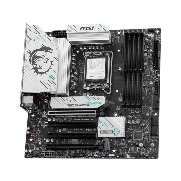 MSI B860M GAMING PLUS WiFi Placa Base Intel B860 LGA 1851 micro ATX DDR5 Wi-Fi 7 2