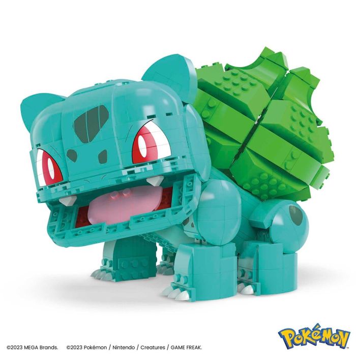 Mega Bloks Figura de Construcción Gigante Pokémon Bulbasaur HNT96 1
