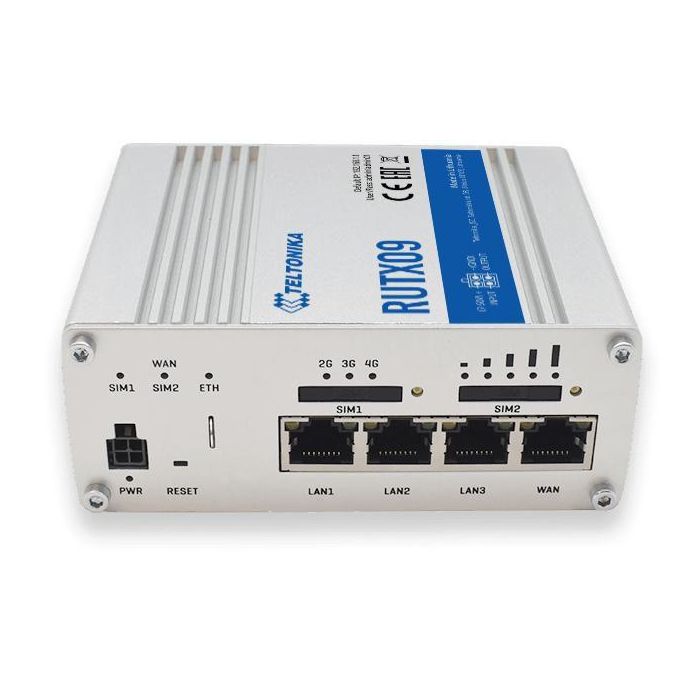Teltonika RUTX09 Router Industrial Gigabit LTE Cat6 con Ranura SIM y Ethernet WAN, Carcasa de Aluminio 1 Teltonika RUTX09 Router Industrial Gigabit LTE Cat6 con Ranura SIM y Ethernet WAN, Carcasa de Aluminio 1