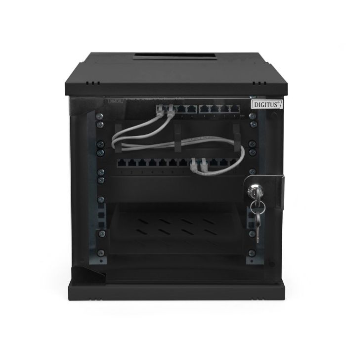 Digitus Wandgehäuse SOHO PRO 6HE 325x315x300 mm 10" schwarz 8 Digitus Wandgehäuse SOHO PRO 6HE 325x315x300 mm 10" schwarz 8
