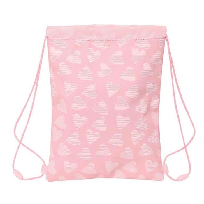 Bolsa Mochila con Cuerdas Safta Love Rosa (26 x 34 x 1 cm) 1 Bolsa Mochila con Cuerdas Safta Love Rosa (26 x 34 x 1 cm) 1