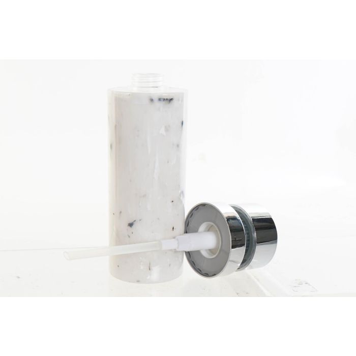 DKD Home Decor Dosificador Moderno Blanco Simil Mármol 6.5 x 6.5 x 21.5 cm 2