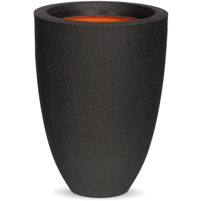 Florero bajo elegante - CAPI EUROPE - SMOOTH NL - 34 x 46 cm - Negro Florero bajo elegante - CAPI EUROPE - SMOOTH NL - 34 x 46 cm - Negro