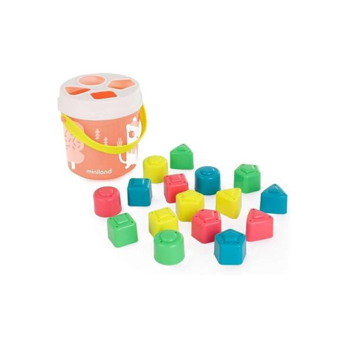 CUBO &amp; FORMAS ENCAJABLE COLOR SALMON MINILAND 5005097342