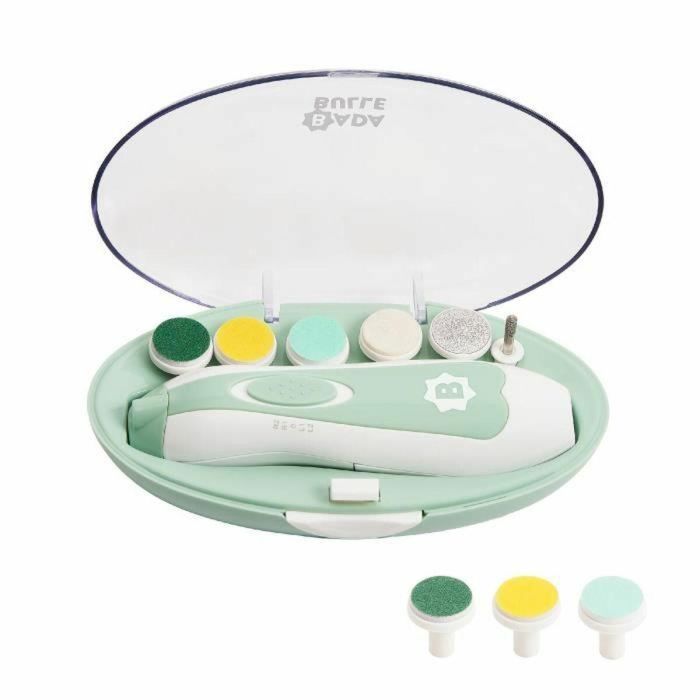 Badabulle BAD3661276189232 Lima Eléctrica con 6 Puntas Intercambiables y 3 Recambios