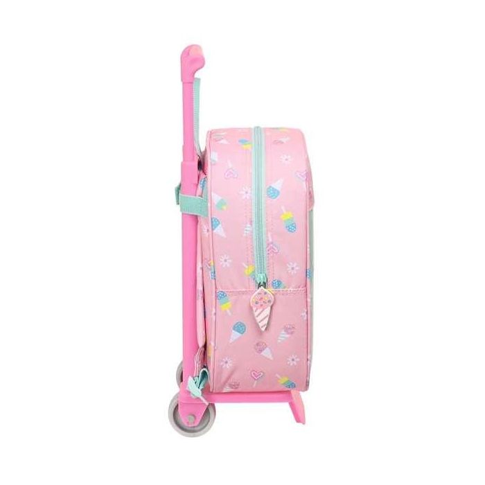 Mochila Escolar con Ruedas Peppa Pig Ice cream Verde Rosa 22 x 27 x 10 cm 2