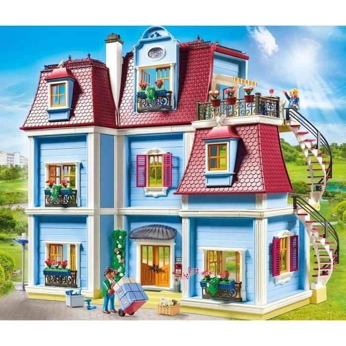 Playmobil 70205 Casa de muñecas La Maison Traditionnelle Gran Casa Tradicional con terraza, escalera, campana y 2 figuras 68x36x62 cm 2 Playmobil 70205 Casa de muñecas La Maison Traditionnelle Gran Casa Tradicional con terraza, escalera, campana y 2 figuras 68x36x62 cm 2