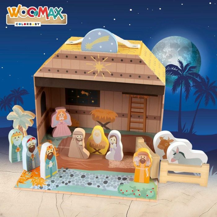 Belén de Navidad Woomax 15 Piezas 24,5 x 20,5 x 24,5 cm (6 Unidades) 5