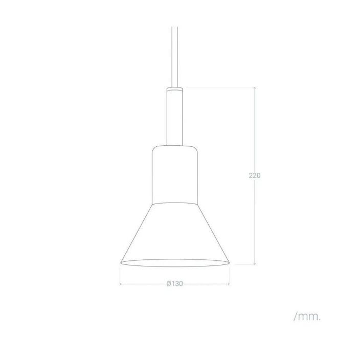 Lámpara Colgante Talisay SKD-P80004 Diseño Industrial de Metal para Interiores, Compatible Bombilla E27, Cable Regulable en Altura 6 Lámpara Colgante Talisay SKD-P80004 Diseño Industrial de Metal para Interiores, Compatible Bombilla E27, Cable Regulable en Altura 6