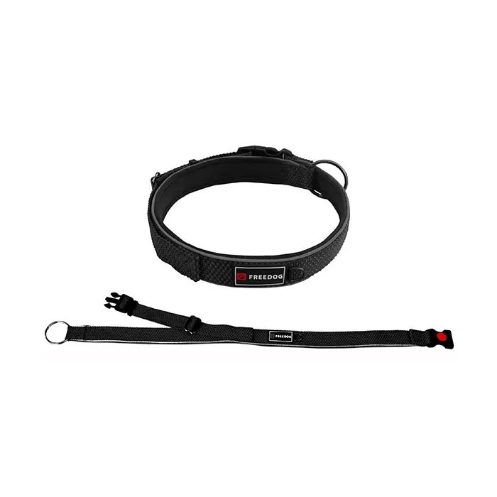 Freedog Collar de Nylon Extreme Negro 25 mm 46-66 cm