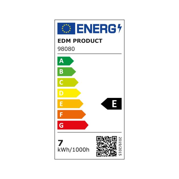 Bombilla esferica led e14 7w 806lm 4000k luz dia ø4,8x9,5cm edm 1