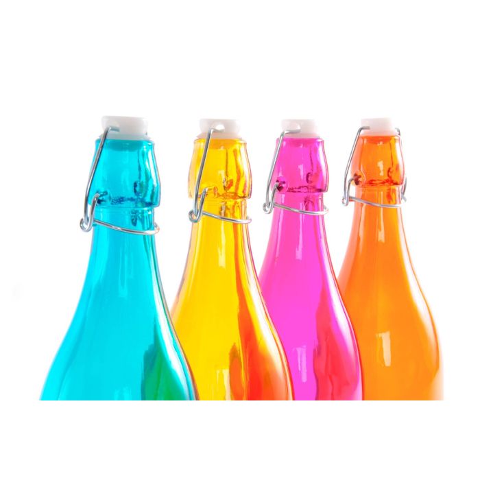 Botella Basicos DKD Home Decor Azul Rosa 8 x 32 x 8 cm (12 Unidades) 1 Botella Basicos DKD Home Decor Azul Rosa 8 x 32 x 8 cm (12 Unidades) 1
