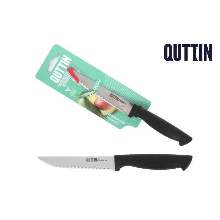 Cuchillo Sierra Multiusos 11 cm Negro - Quttin (36 Unidades) Cuchillo Sierra Multiusos 11 cm Negro - Quttin (36 Unidades)