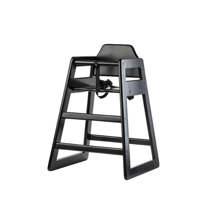 TABLECRAFT - 61EU - Trona de madera - 52 x 52 x 76 cm - Negro