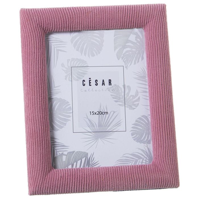 Marco de Fotos Alexandra House Living Rosa Textil 18 x 2 x 23 cm 0 Marco de Fotos Alexandra House Living Rosa Textil 18 x 2 x 23 cm 0
