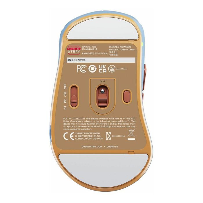 Cherry XTRFY M64 Ratón Inalámbrico, RF Inalámbrico, 26000 DPI, Azul 6