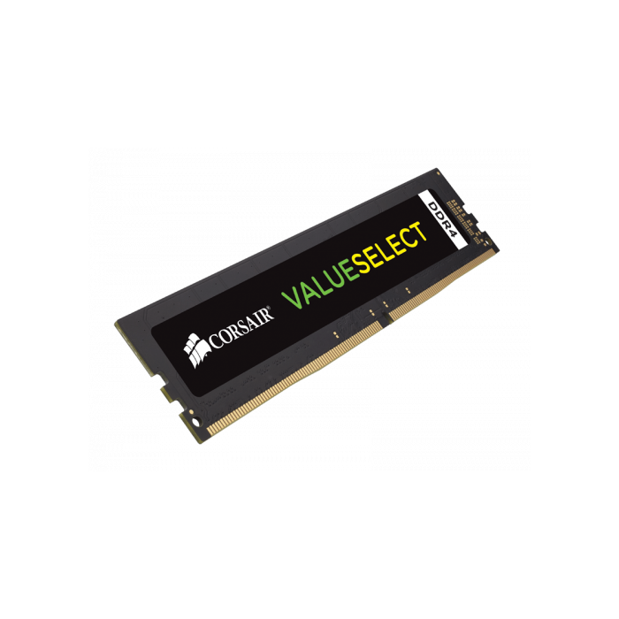 Corsair CMV8GX4M1A2400C16 Memoria RAM ValueSelect 8GB DDR4 2400MHz CL16 DIMM para PC, Ultraestable y Garantía de por vida