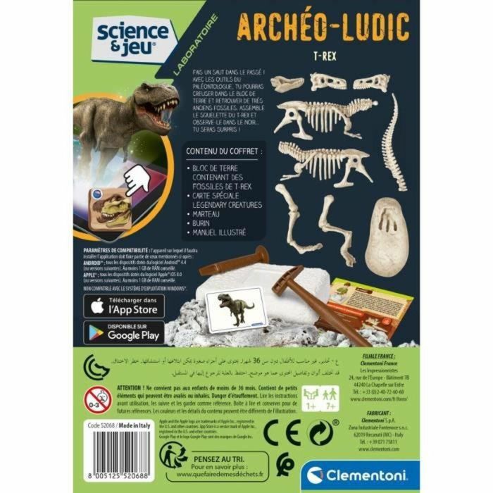 Clementoni Archéo Ludic T-Rex fosforescente Science & Jeu Juguete de arqueología para niños 5