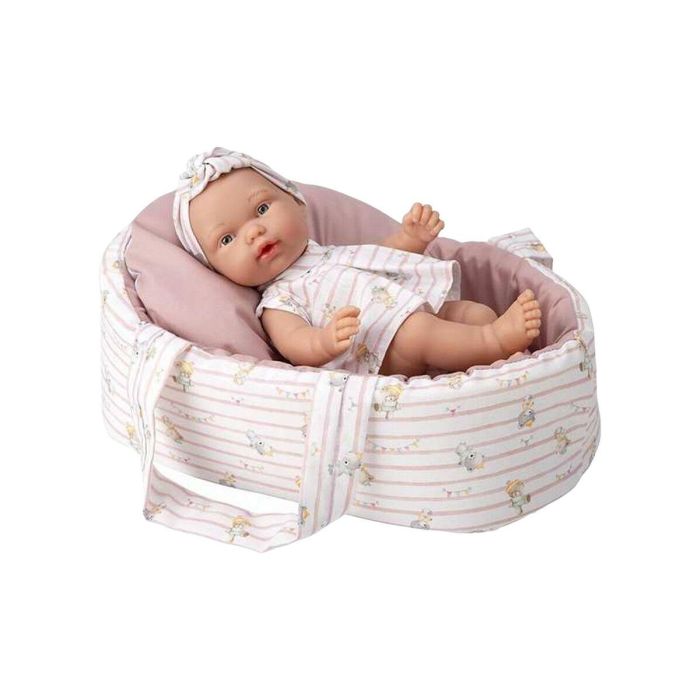 Muñeca elegance 26 cm pillines rosa c/capazo c/bolsa (cuerpo vinyl) 1 Muñeca elegance 26 cm pillines rosa c/capazo c/bolsa (cuerpo vinyl) 1