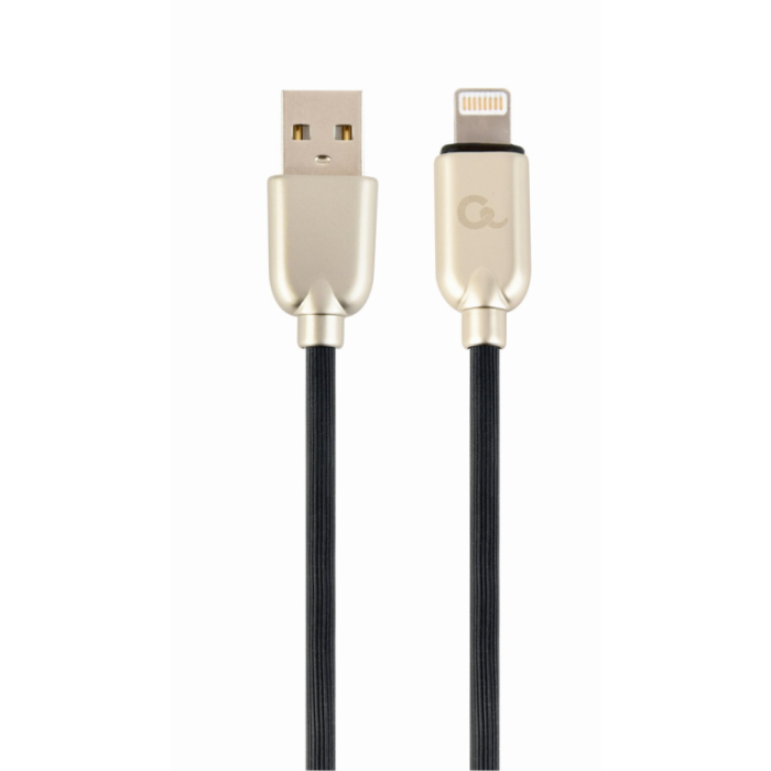 Cablexpert CC-USB2R-AMLM-2M cable de conector Lightning Negro Cablexpert CC-USB2R-AMLM-2M cable de conector Lightning Negro