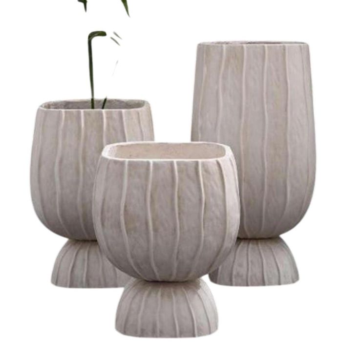 Macetero Moderno DKD Home Decor Crudo 35 x 45 x 35 cm 2