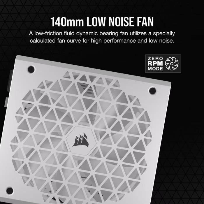 CORSAIR CP-9020273-EU Fuente de Alimentación RMx Shift Series RM750x para PC, 80 PLUS Gold, Color Blanco 4 CORSAIR CP-9020273-EU Fuente de Alimentación RMx Shift Series RM750x para PC, 80 PLUS Gold, Color Blanco 4