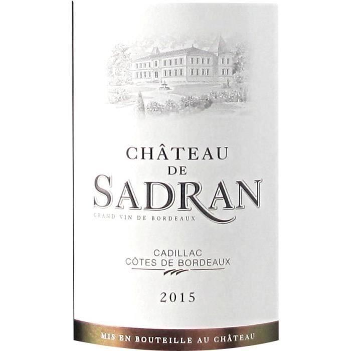 Magnum Château de Sadran 2015 Cadillac Côtes de Bordeaux - Vino tinto de Bordeaux 1