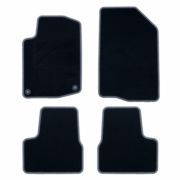 Set de Alfombrillas para Coche OCC Motorsport OCCPG0008GD Negro Gris oscuro Peugeot 208 Terciopelo 5 Piezas 9