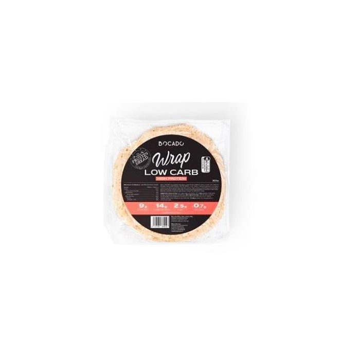 BOCADO Wraps Bajos en Carbohidratos y Altos en Proteínas 320g - Con Fibra, Omega 3 y Vegano