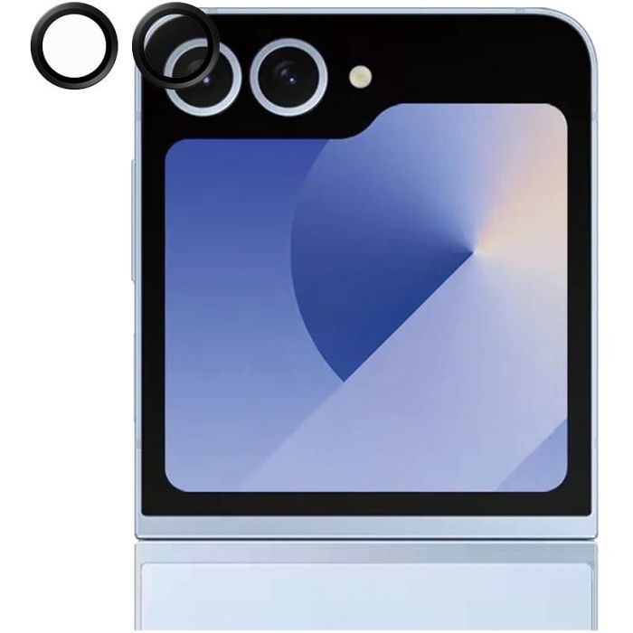 PanzerGlass Protector de Lente de Cámara SAFE.by para Samsung Galaxy Z Flip6 - Negro, Resistente a Rayones y Golpes