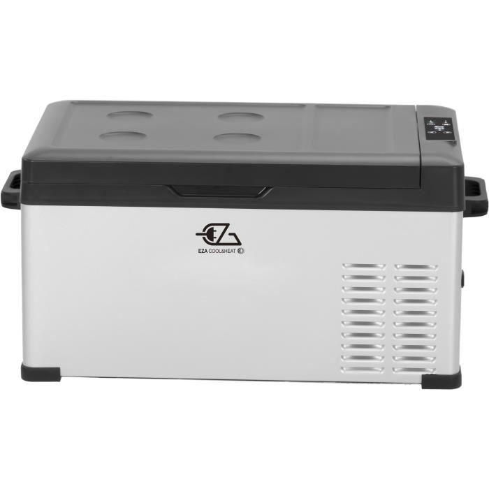 Nevera de compresor - EZA - 25L - Refrigeración/congelación - Toma de mechero - 12V / 24V / 220V - Gris 5 Nevera de compresor - EZA - 25L - Refrigeración/congelación - Toma de mechero - 12V / 24V / 220V - Gris 5