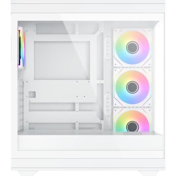 Caja PC - XIGMATEK - META Arctic - Semitorre - E-ATX - Cristal templado - ARGB - Blanco 2