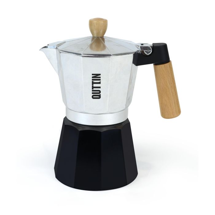 Cafetera de aluminio para 9 servicios, inducción, madera Quttin (6 Unidades) 1 Cafetera de aluminio para 9 servicios, inducción, madera Quttin (6 Unidades) 1