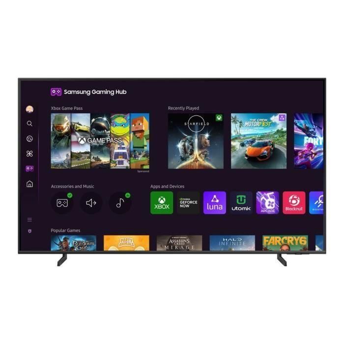 SAMSUNG 75Q60D - QLED TV 75 (190 cm) - 4K UHD 3840x2160 - HDR - Smart TV - Gaming Hub - 3xHDMI - WiFi 1 SAMSUNG 75Q60D - QLED TV 75 (190 cm) - 4K UHD 3840x2160 - HDR - Smart TV - Gaming Hub - 3xHDMI - WiFi 1
