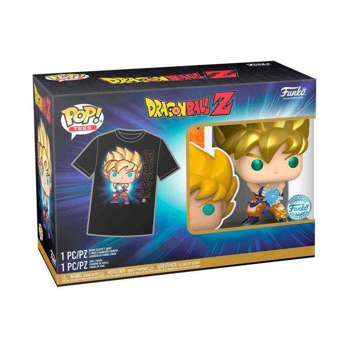 Funko 77014 Pop & Tee Goku Dragon Ball - Pack Figura Exclusiva 10 cm y Camiseta Algodón Unisex Talla L Coleccionable +3 años 1 Funko 77014 Pop & Tee Goku Dragon Ball - Pack Figura Exclusiva 10 cm y Camiseta Algodón Unisex Talla L Coleccionable +3 años 1
