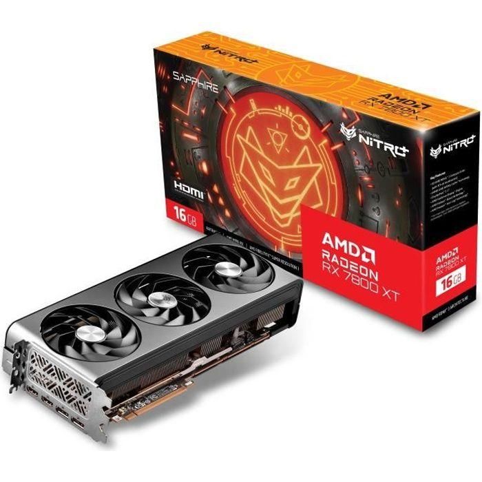 ZAFIRO - Tarjeta gráfica - NITRO+ AMD RADEON RX 7800 XT GAMING OC 16GB - GDDR6 - DUAL HDMI / DUAL DP