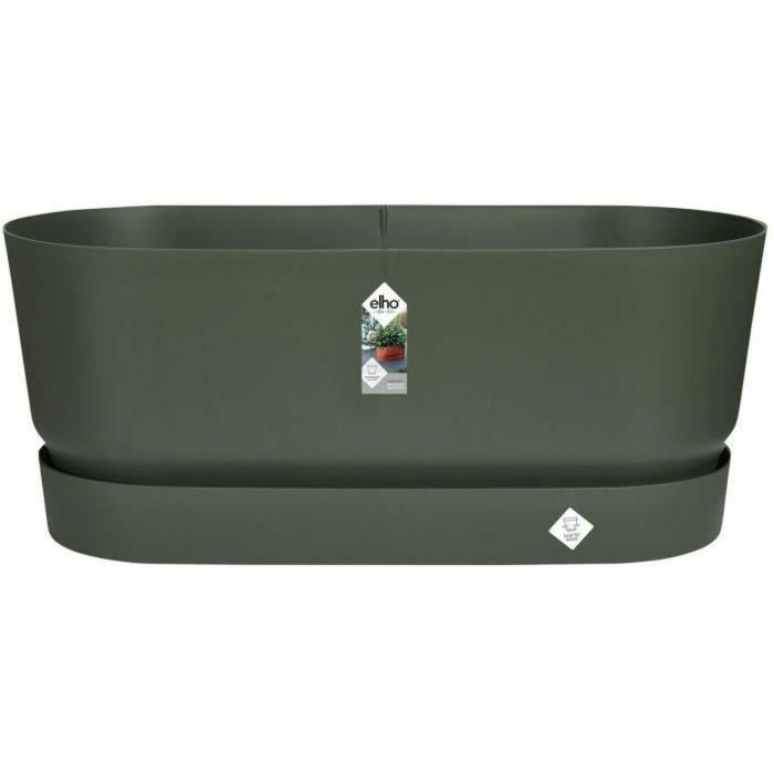 Greenville Oval Planter - Plastic - con ruedas - Ø60 - Green de hoja