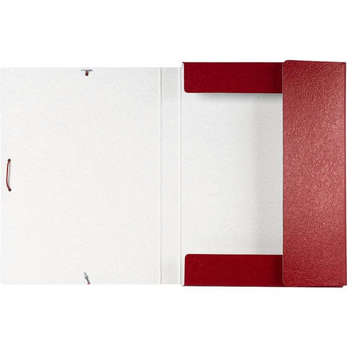 Carpeta Proyectos Liderpapel Folio Lomo 30 mm Carton Gofrado Roja 4