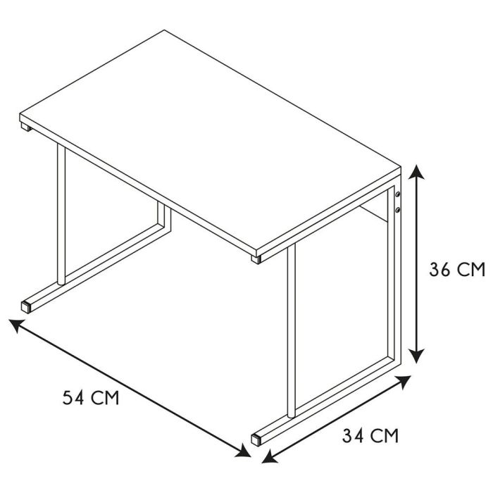 Home Deco Factory Estante Organizador Microondas Essentiel 54x34x36 cm 5