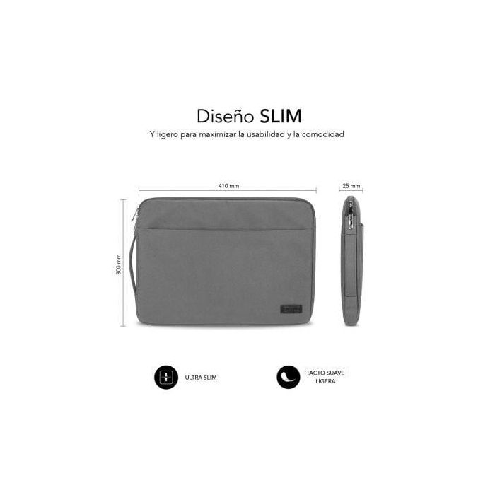 SUBBLIM Maletin Urban Laptop Sleeve 15,6" Grey 1 SUBBLIM Maletin Urban Laptop Sleeve 15,6" Grey 1