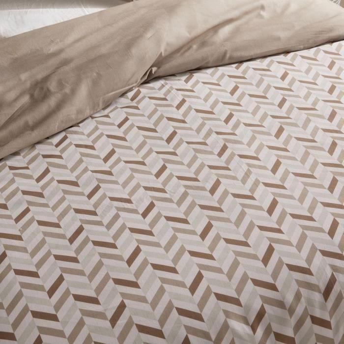 Juego de cama - TODAY Crazy - Estampado gráfico - 2 personas - 220 x 240 cm - Beige 1 Juego de cama - TODAY Crazy - Estampado gráfico - 2 personas - 220 x 240 cm - Beige 1
