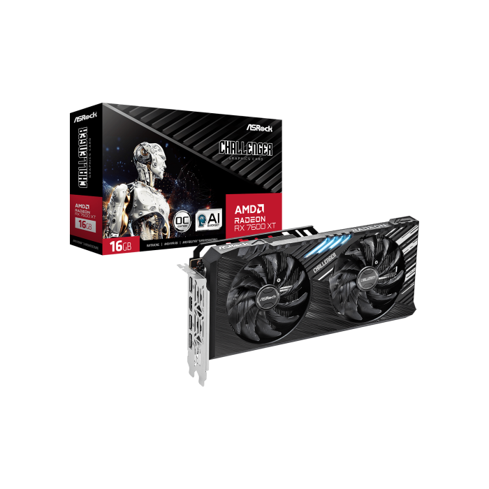 Asrock Challenger RX7600XT CL 16GO AMD Radeon RX 7600 XT 16 GB GDDR6 5