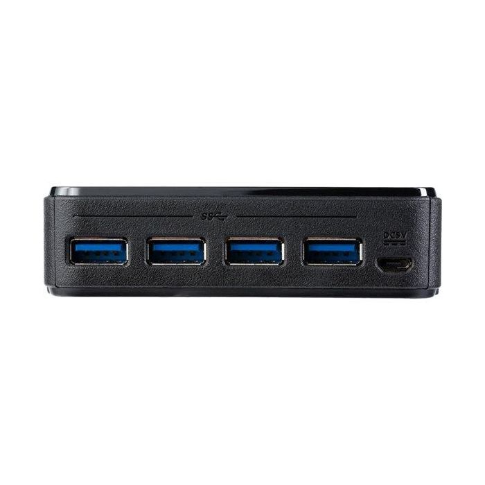 StarTech.com HBS304A24A Conmutador Switch USB 3.0 para 4 PC con 8 Puertos USB SuperSpeed y Selector Remoto 1