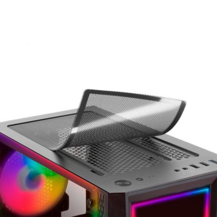 Mars Gaming MC-ART Caja Ordenador Semitorre Negro ARGB, Panel Lateral y Frontal Personalizable, FRGB 12 Modos, ATX 1 Mars Gaming MC-ART Caja Ordenador Semitorre Negro ARGB, Panel Lateral y Frontal Personalizable, FRGB 12 Modos, ATX 1