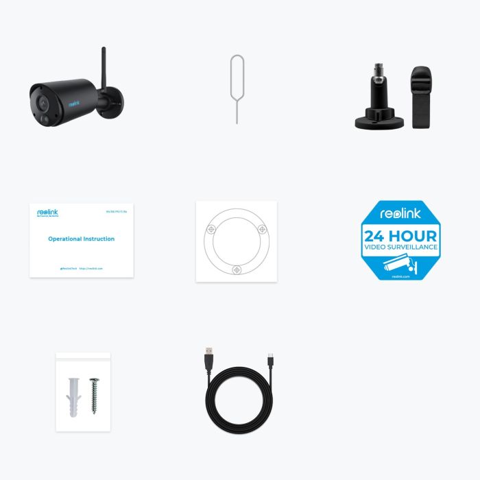 Reolink B320-B Cámara de Seguridad IP Inalámbrica WiFi a Batería Interior y Exterior Impermeable 1296p Batería 4800 mAh 2