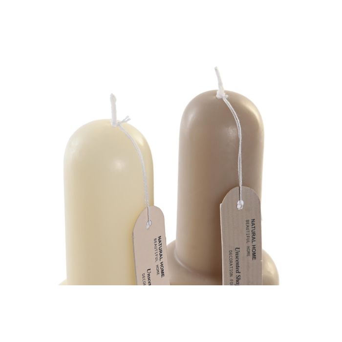 DKD Home Decor Vela Decorativa Urban de Cera, Colores Blanco y Gris, Dimensiones 6x6x16 cm, Pack de 6 Unidades, 247 gr cada una, Diseño Abstracto 1 DKD Home Decor Vela Decorativa Urban de Cera, Colores Blanco y Gris, Dimensiones 6x6x16 cm, Pack de 6 Unidades, 247 gr cada una, Diseño Abstracto 1