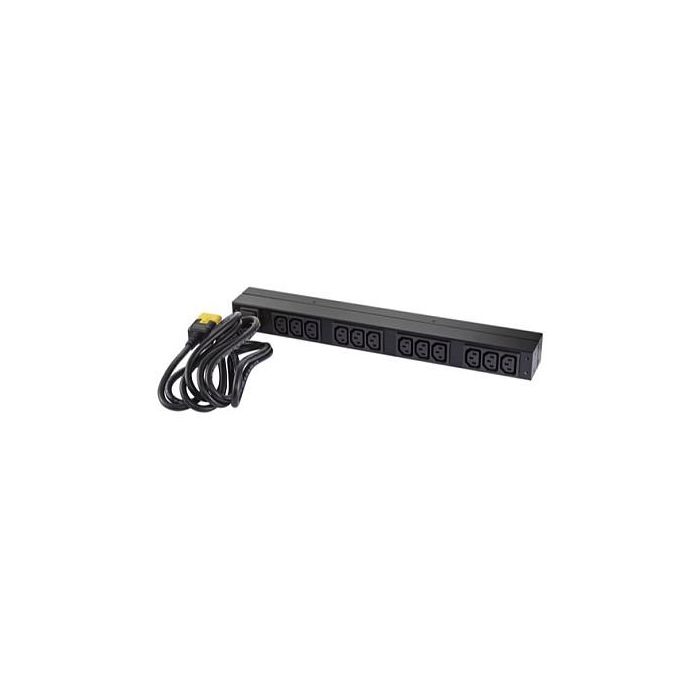 APC AP9565 Rack PDU Basic 1U Monofásico 230V Negro 12 Salidas AC 25
