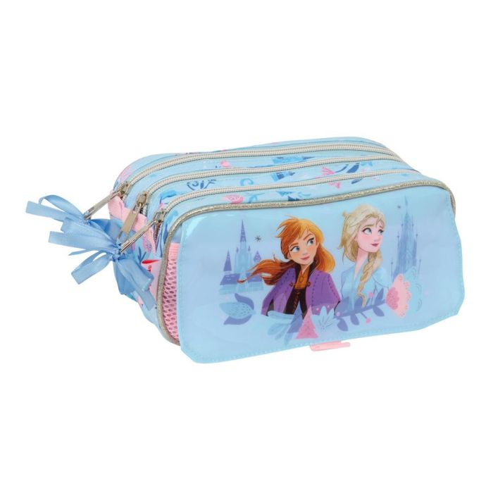 Portatodo Triple Frozen Ice magic Azul claro 21,5 x 10 x 8 cm Portatodo Triple Frozen Ice magic Azul claro 21,5 x 10 x 8 cm